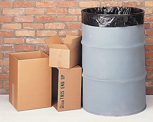 Contractor Trash Bags 42 Gallon Flat Cut Top Black 3.0 Mil 20 Count - Bilt-Tuf (Superior Strength)