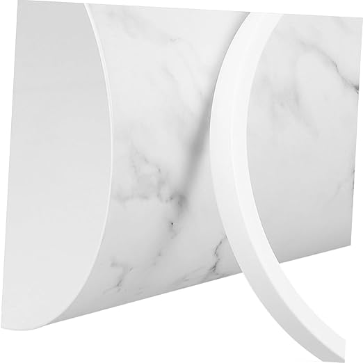 Mobestech Marble Pattern Trash Can with Press Ring Large Capacity Plastic Wastebasket for Bathroom Kitchen and Office Stylish Round Garbage Bin