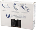 Inteplast 40-45 gallon coreless roll trash can liner 40 x 48 in 12 micron thickness 25 bags per roll 10 rolls black | 250 Count (S404812K)