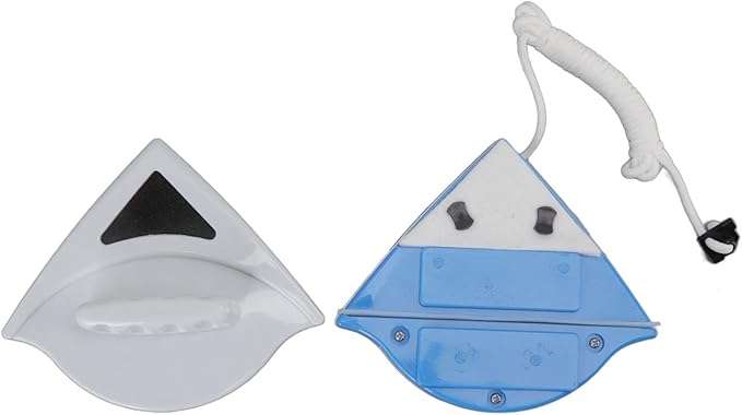 KIMISS Double Sided Magnetic Window Cleaner - Effortless Glass Tool with Powerful Magnet for Effective Window and Mirror (for 3‑10mm / 0.1‑0.4in Single Glass)