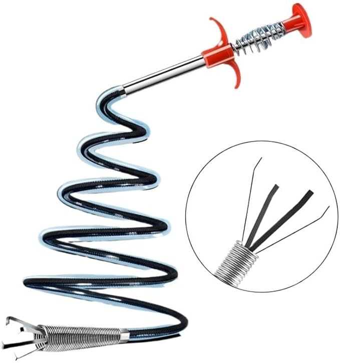 drain clog remover Desbloqueador De Tubería De Alcantarillado Tapón Removedor De Orificios Cepillo De Limpieza De Fregadero De Alcantarillado De Pelo De Baño Limpiador De Drenaje Herramientas De L