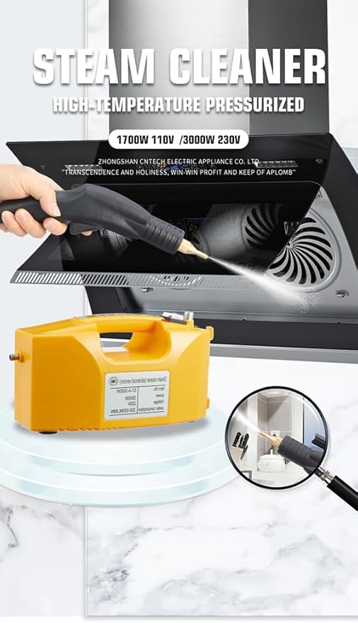 Mobile Handheld Electric Kitchen Steam Cleaner Dishwasher Portable Pressure Steam Cleaner (Yellow)
