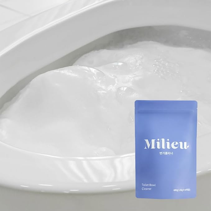 Milieu Toilet Bowl Cleaner (120g/4.23oz. x 4EA) Simple Convenient Just Put and Flush