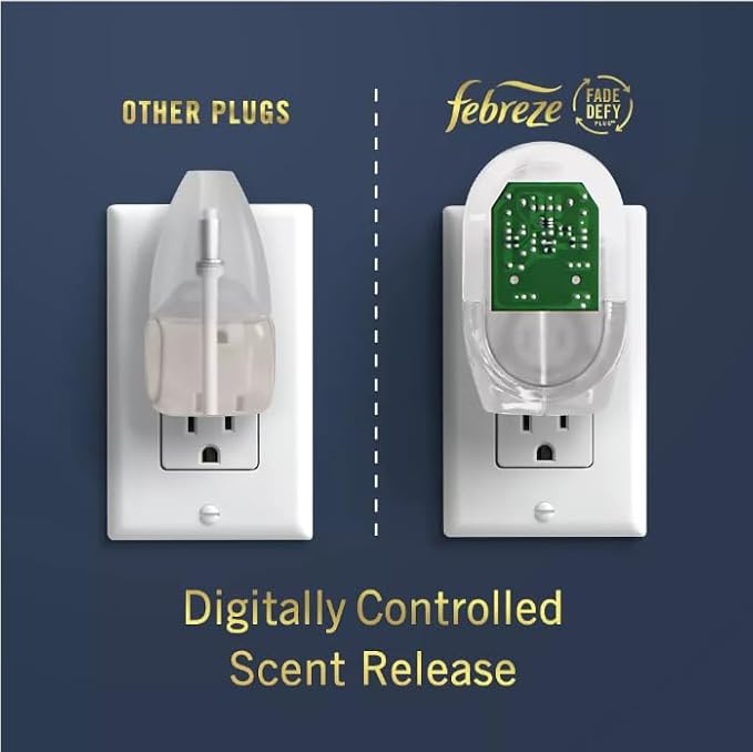 Generic F.e.b.r.e.z.e Odor-Fighting Fade Defy PLUG Air Freshener LUXE 87 fl. oz. Oil Refill(Limited Edition) (Rainforest) Clear