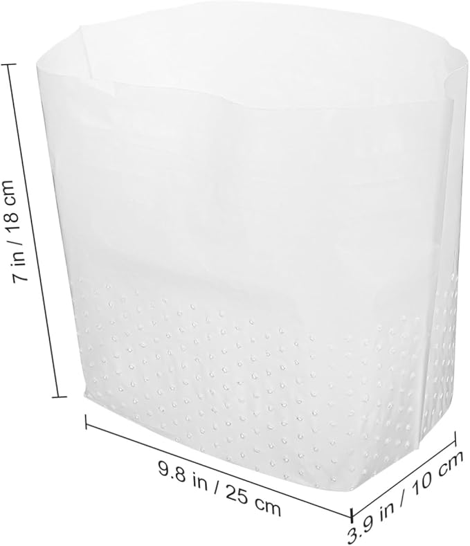 150 Pcs Transparent Kitchen Trash Bags with Sink Strainer Waste Bin Liners for Bathroom Bedroom Office Use Filter Food Scraps and Leftovers Daily Garbage Disposal