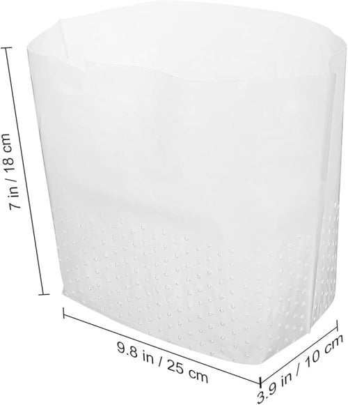 150 Pcs Transparent Kitchen Trash Bags with Sink Strainer Waste Bin Liners for Bathroom Bedroom Office Use Filter Food Scraps and Leftovers Daily Garbage Disposal