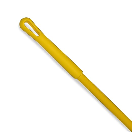 SPARTA 48 Fiberglass Replacement Handle with 3/4 Acme Thread Tip Polyester Veil Reinforced Hanging Cap Commercial Cleaning Yellow