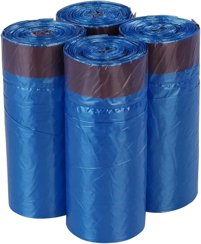 Bringer 3 Gallon Small Drawstring Trash Bags Blue Garbage Bag 200 Counts F