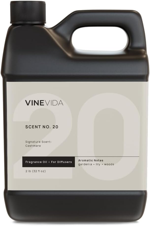 VINEVIDA [32 Fl Oz] Cashmere Fragrance Oil for Cold Air Diffusers Essential Oils for Diffuser Oil Refill &amp Air Freshener Room Spray