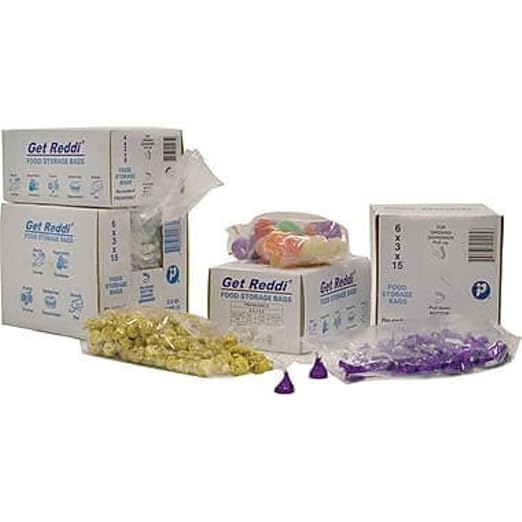 Inteplast Group PB080418R Get Reddi Food &amp Poly Bag 8 x 4 x 18 8-Quart 0.68 Mil Clear (Case of 1000)