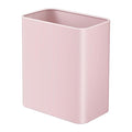 TIPGO Small Metal Trash Can 2.1 Gallon Slim Trash Can for Bathroom Wastebasket Garbage Bin for Bedroom Office Kitchen Under Sink (Pink)