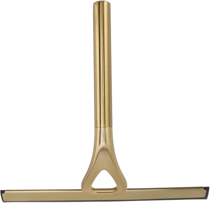 Shower Squeegee for Glass Doors Stainless Steel Shower Squeegee Window Cleaning Tools for Glass Doors Car Glass Bathroom Window Kitchen Mirror
