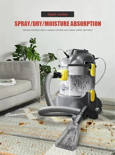 Vacuum Steam Cleaner 1400W Powerful Multi-Function Wet and Dry Vacuum Cleaner for Carpets Sofas Curtains Cars and Mattresses