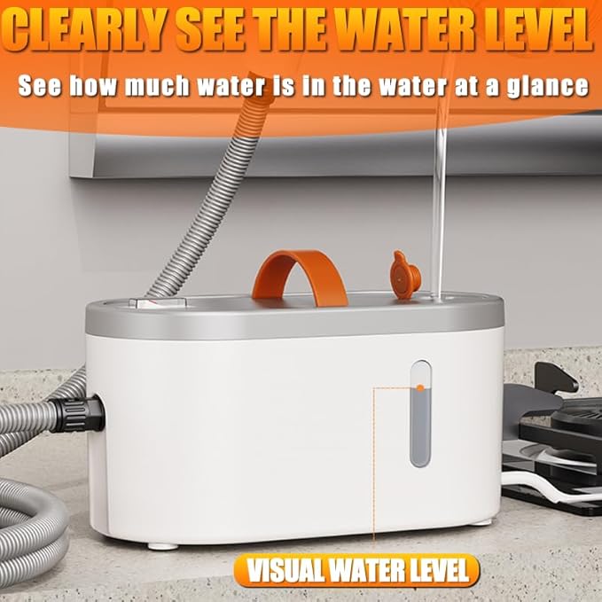 High Temperature Steam Cleaner 120°C Professional Deep Cleaning System with Pressure Technology Handheld Portable Device for Stain and Odor Removal