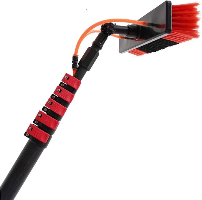 3.6-10.8m Window Cleaning RodGlass Cleaning Brushphotovoltaic Panel Cleaning Tool for Cleaning photovoltaic and Solar Panels and Other Cleaning Activities9m/30FT