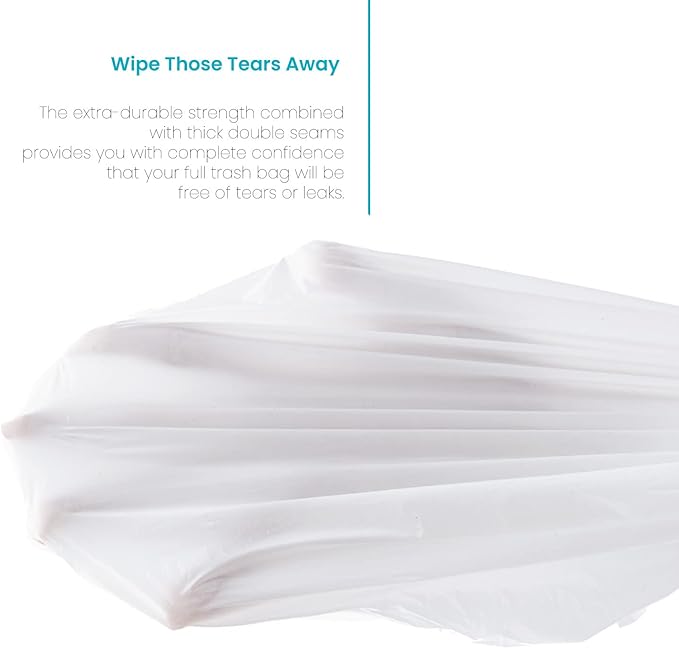 Home Zone Living Kitchen Trash Bags 60 Count 8 Gallon 30 Liter Code 30R and 60 Count 5.3 Gallon 20 Liter Code 20R