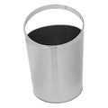 Ciieeo Stainless Steel Round Trash Can for Kitchen Bathroom and Home Organization Compact Wastebasket with Opening for Easy Disposal