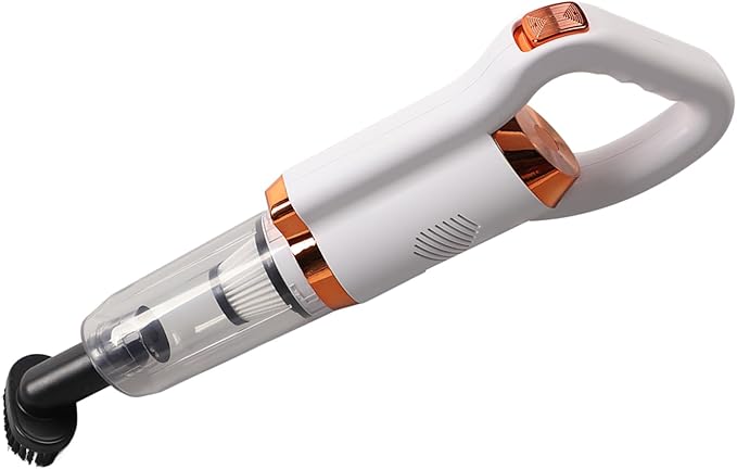 Cordless Vacuum Cleaner 8500PA Strong Suction Handheld Stick Vacuum with 500ml Dust Cup and Floor Brush for Hard Floor Carpet Pet Hair (White)