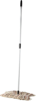 Dust Mop for Hardwood Floors - Extendable Duster Wand with 59” Long Telescoping Handle and Washable Wool Floor Mop Head - Long Dusters for Cleaning - Household Cleaning Tools by Kings County Tools