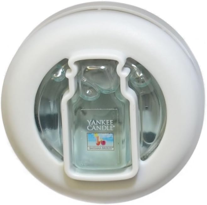Yankee Candle Smart Scent Vent Clip Bahama Breeze Tropical Fruit Car Air Freshener Odor Neutralizer for Automotive Vents with Adjustable Fragrance Strength 1 Count (Pack of 4)