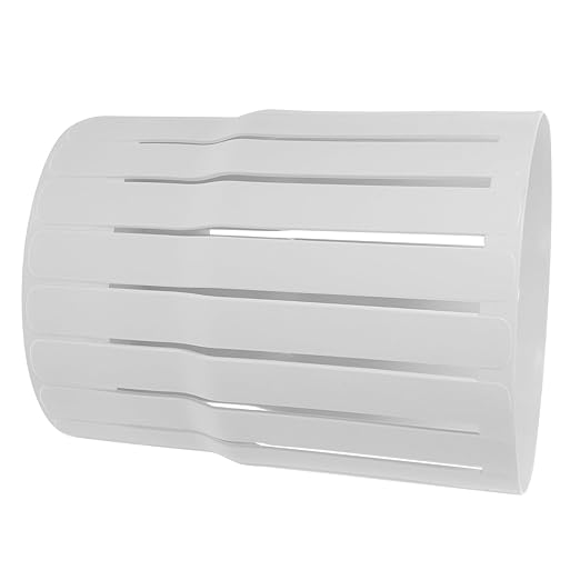 TIDTALEO Hollow-Out Small Trash Can Thick Open-Top Garbage Bucket White for Office Bathroom Bedroom Multi-Function Wastebasket