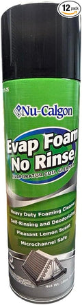 Fyzio replacement for Nu-Calgon 4171-75 Evap Foam No Rinse Coil Cleaner 18 oz Aerosol – Self-Rinsing Foaming Evaporator Coil Cleaner for AC &amp Mini Split Systems (12 Can(s))