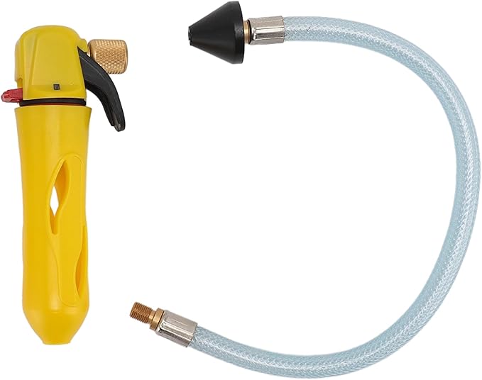 AC Drain Line Cleaner Tool with Oxygenating Function - Heavy Duty Portable HVAC Drain Hose Blaster for Blockage Removal‌ Yellow