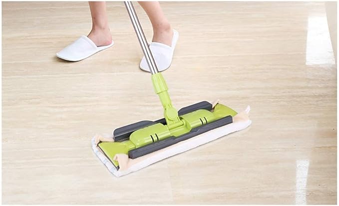 Mop Aluminum Alloy Flat Dragged Wood Floor mop Stainless Steel Rod Clip Towel Tow mop