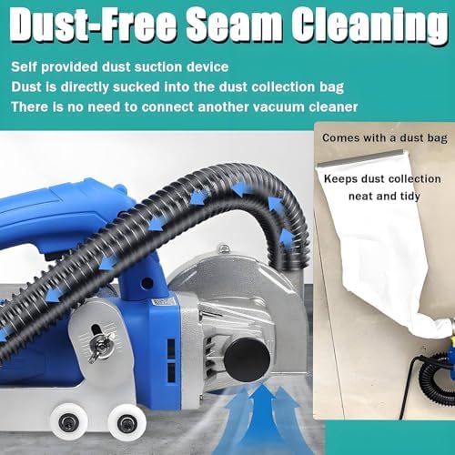 Electric Tile Joint Cleaning Machine 1200W High-Power Automatic Rebound 9000rpm for Household Tile Gaps and Crevices