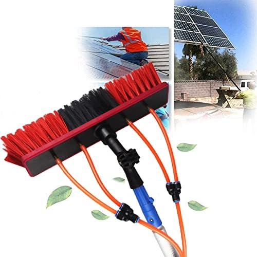 Glass Cleaning Brush Home Water Fed Telescopic Pole Kit Solar Panel Brush Rotating for Photovoltaic PanelTelescopic Window Cleaning Pole &amp Water Fed Brush - Extendable Cleaner for Conservat