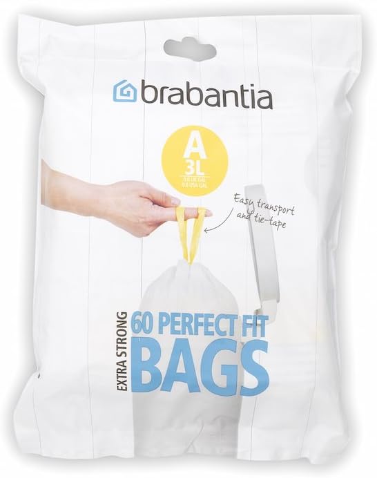 Brabantia Bin Liners Size A 3 L - 60 Bags