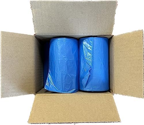 TWPACK 13-16 Gallon Capacity Trash Bag Can Liner (200 Bags Per Case MEGA VALUE) 11 micron extra strong 100% Made in the USA (Blue)