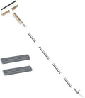 Double Sided Window Cleaner Glass Clean Scrapers 74.80inch Long Pole Window Spray Cleaning Brush for Indoor Outdoor Door Tile 2 Cotton Tips