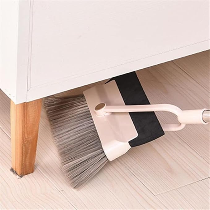 Floor Cleaner 2-in-1 Broom Wiper Set Sweeper Household Hair Soft Dustpan Practical Creative Dustless Multifunct
