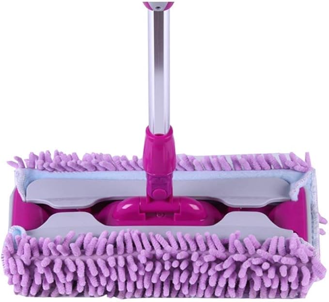 JSEIAJB Spin Wet MopMicrofiber Chenille Flexible Handler Cleaning