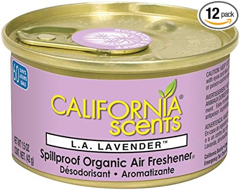 California Scents California Scents Spillproof Can Air Freshener Eco-Friendly Odor Neutralizer L.a. Lavender 12 Count