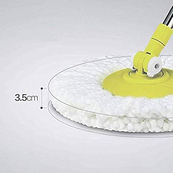 MopHome Free Hand Washing Spin Bucket Combination Set for Kitchen Floor Cleaning Heads