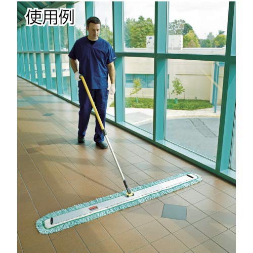 Rubbermaid Commercial Products HYGEN Microfiber Quick-Connect Mop Frame 17 inch Silver for Janitorial/Professional/Industrial Cleaners for Heavy-Duty Floor Cleaning/Mopping/Dusting(Pack of 6)