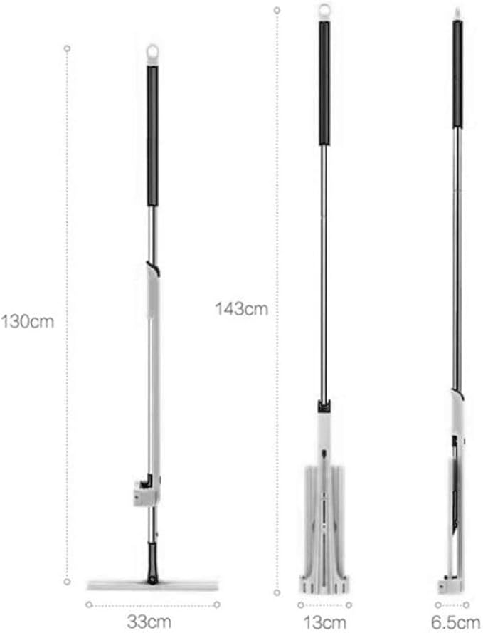 Self Wringing Mop Lazy Flip Flat Mop 360 Spin Wet and Dry Flip Mop with Stainless Steel Handle
