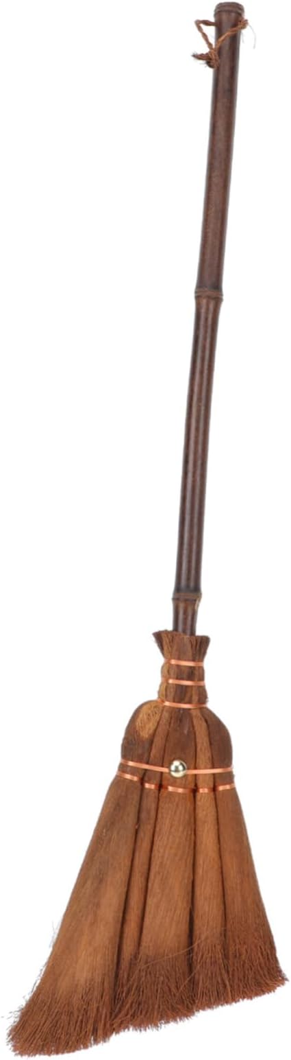 Natural Material Boys and Girls' Broom Small Broom Tool 59-15cm Palm-fibers Compact Size Sturdy Lightweight
