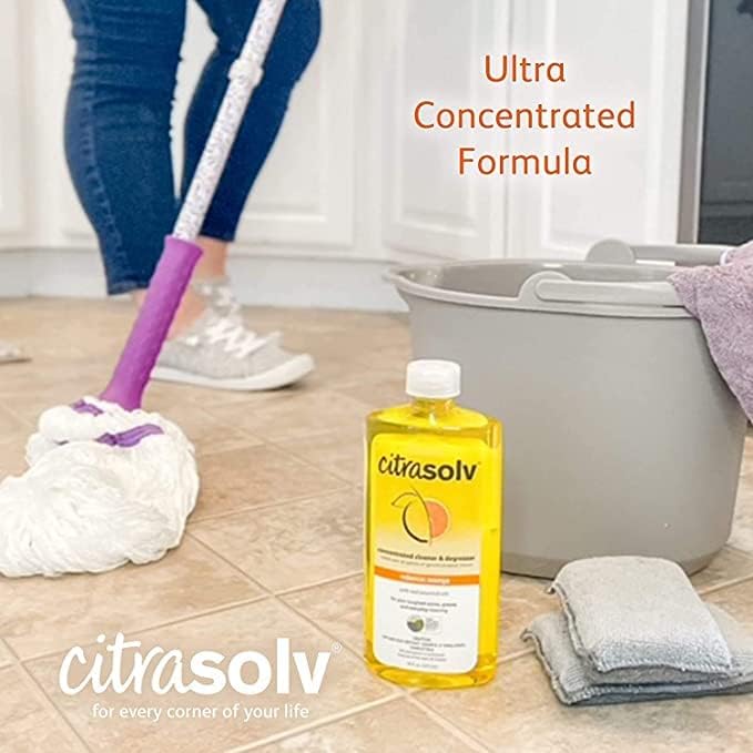 Citra Solv &amp Air Scense | Special Bundle | Concentrated Cleaner &amp Degreaser 32 oz| Essential Oil Air Freshener Orange 4 PK| Household Cleaner Non-Aerosol | Valencia Orange Oil