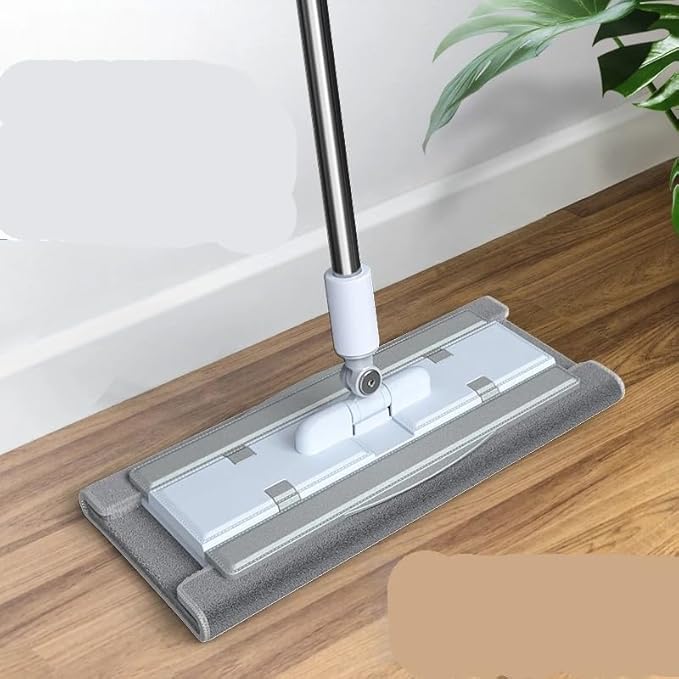 Flat Mop Household Wooden Board Ceramic Tile Lazy  Cloth Clip Type Water Absorbing and Removing  Floor Mopping