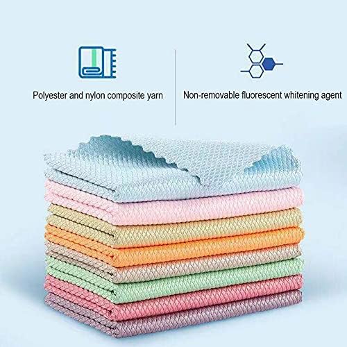 5/10 Pcs Special Fish Scale Wipes for Glass Cleaning Housework Cloth No Water Mark Lint Free