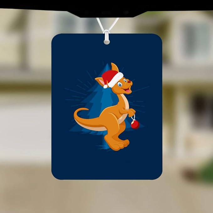 Kangaroo Car Freshener Set of 6 - Holiday Car Air Freshener - Cute Air Freshener for Car