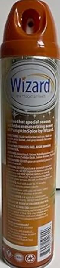 Wizard The Magic of Fresh | Odor Neutralizer &amp Air Freshener - 10 Oz. Pumpkin spice (Pack of 6) (Packaging May Vary)