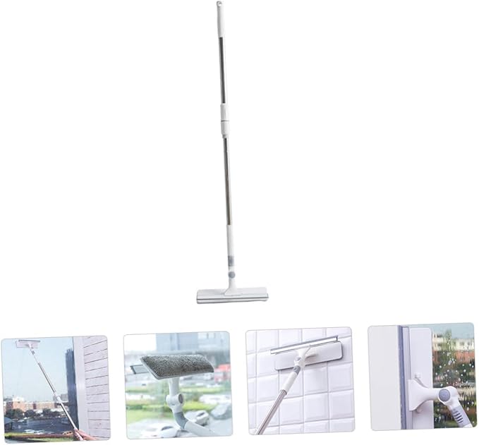 Generic 1Pc Rotary Mop Window Cleaning Wiper Multi Purpose Floor Mop for Glass Tile and Floor Ergonomic Design with for Home Cleaning