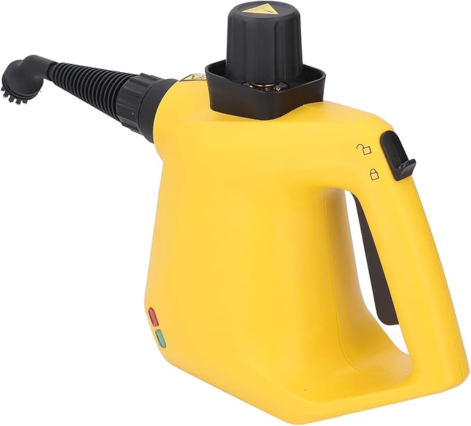 Handheld Steam Cleaner 9cs Portable Steamer 1000W High Temperature Pressurized Steamer for Home Upholstery Car Floor Grout Tile Bathroom Shower (US Plug 110-120V)