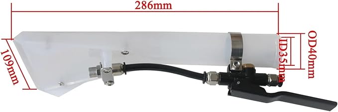 Compatible for Universal ID35mm Dry/Wet Vacuum Cleaner Carpet &amp Upholstery Brush Attachment Efficient Water Nozzle Compatibi and Seat Washing