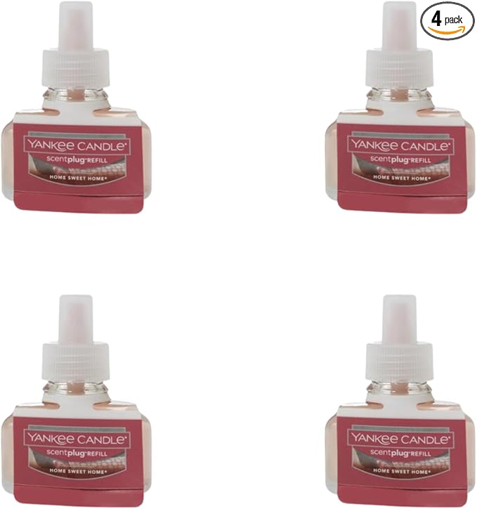 Yankee Candle Home Sweet Home Electric Home Fragrance Scent Plug Refill (Pack of 4)