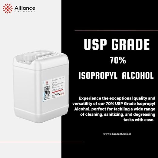 Isopropyl Alcohol (IPA) 70% - USP Medical Grade - 32 FL Oz Quart Spray Bottle - High Purity Rubbing Alcohol 70 Percent - Alliance Chemical - Made in America